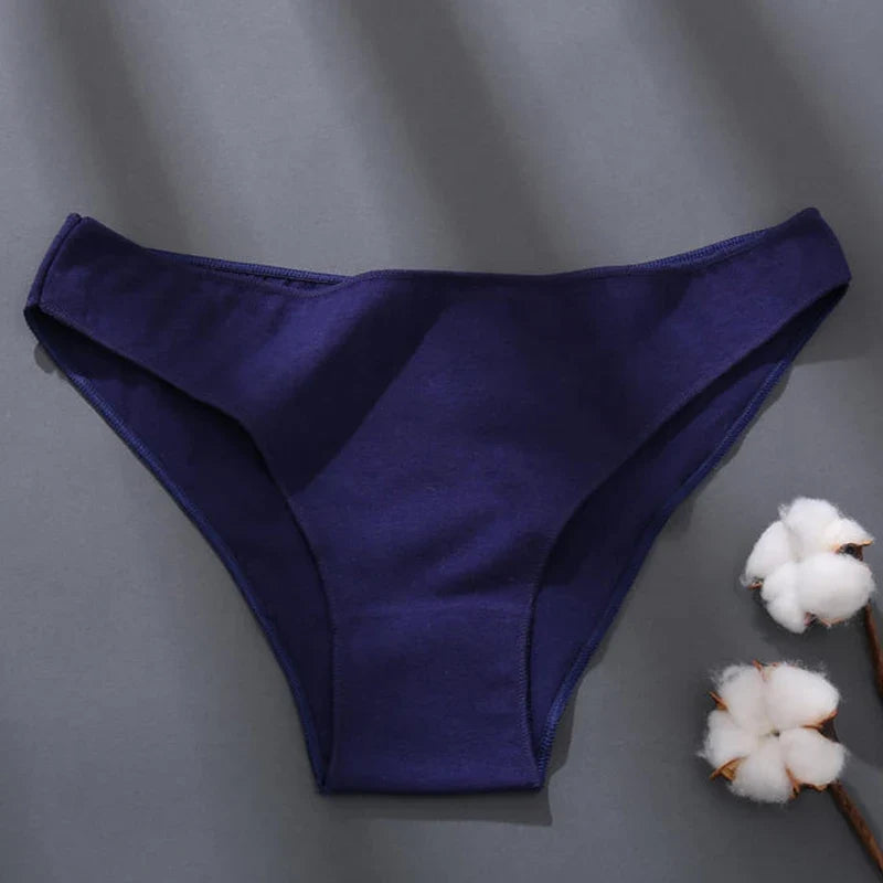 Sexy Low Waist Brief Panties for Women – Comfortable Cotton Lingerie in Plus Sizes M-XXL