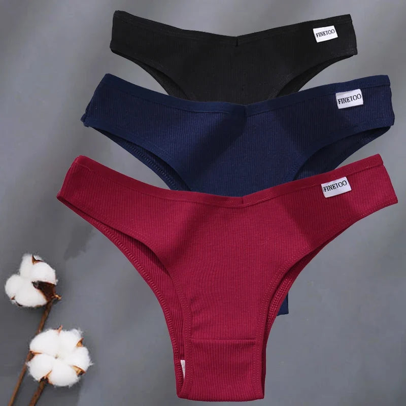 4Pcs/Set Cotton Panties Low Rise Briefs Women Underwear Bikini Ladies Sexy Underpants Female Intimates Girls Lingerie 2022 Hot
