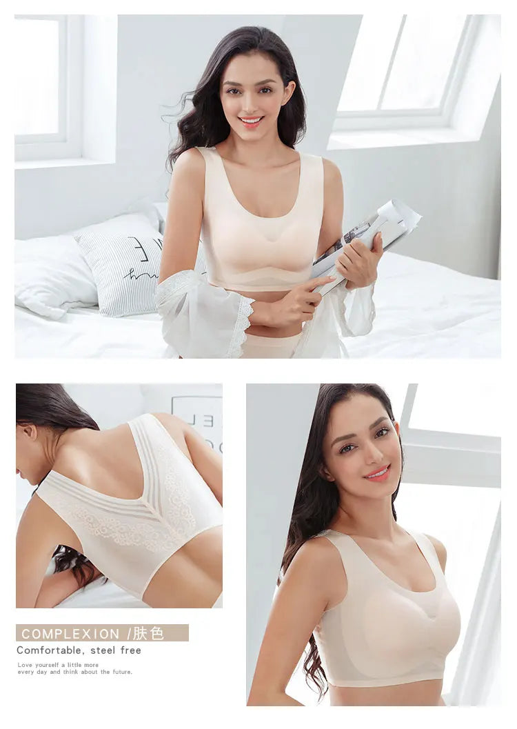 Women's Underwear Women Sexy Bra Large Big Size 5XL 7XL 95D 52D Intimate Sexy Woman Hot Bra Soft Comfortable Sleep Active Bras