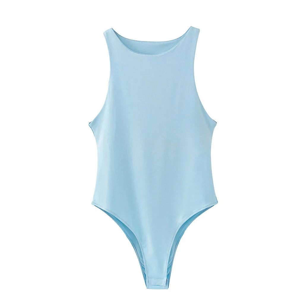 summer solid sexy bodycon women bodysuits female 8 color green slim casual  bodysuit chic lady club short playsuits femme