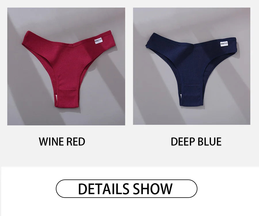 Sexy V Waist Cotton Panties for Women Female Brazil Underpants Ladies Low Rise Briefs Underwear Breathable Girls New Lingerie