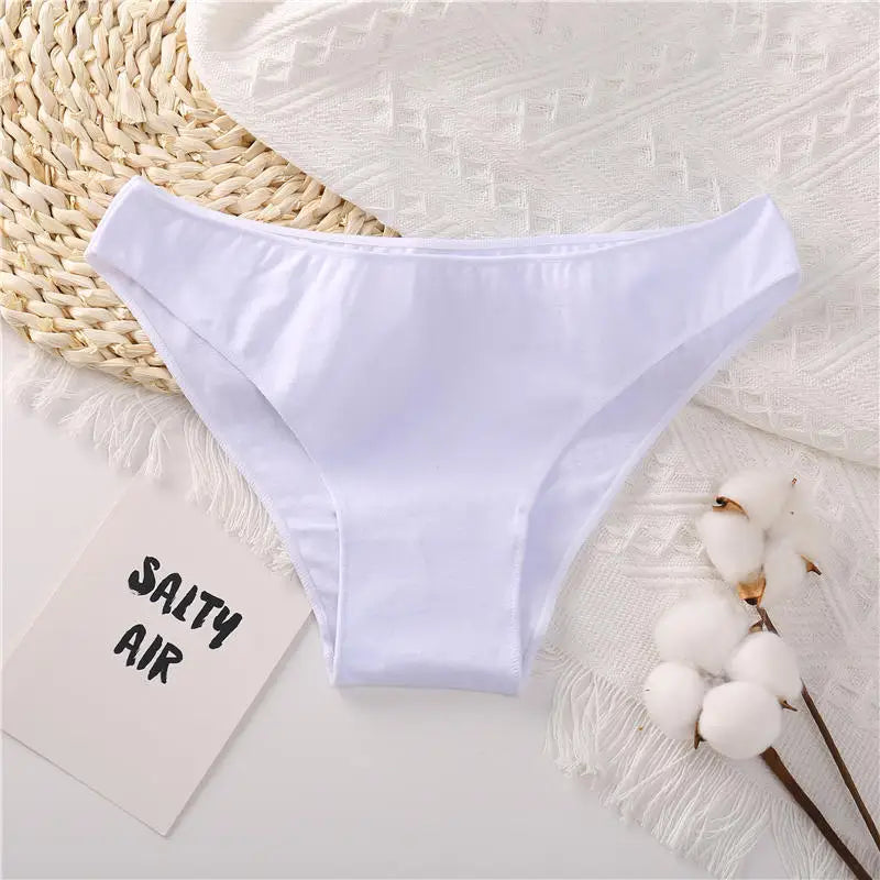 Women Cotton Briefs Panties Ladies M-2XL Underwear Sexy Low Waist Panti Female Seamless Lingerie Girls Plus Size Soft Intimates