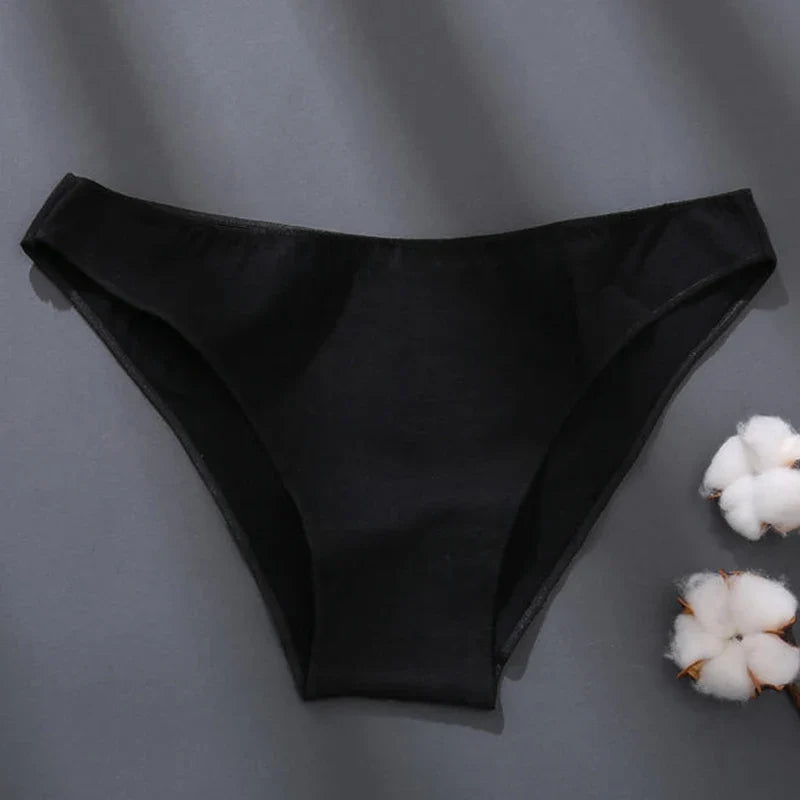 Sexy Low Waist Brief Panties for Women – Comfortable Cotton Lingerie in Plus Sizes M-XXL
