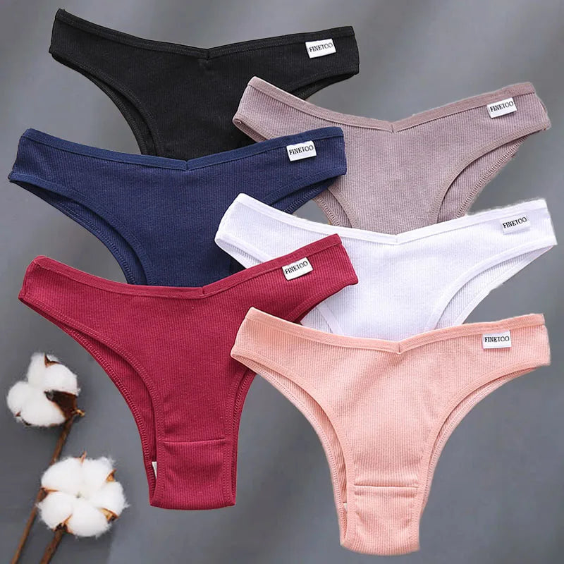 4Pcs/Set Cotton Panties Low Rise Briefs Women Underwear Bikini Ladies Sexy Underpants Female Intimates Girls Lingerie 2022 Hot