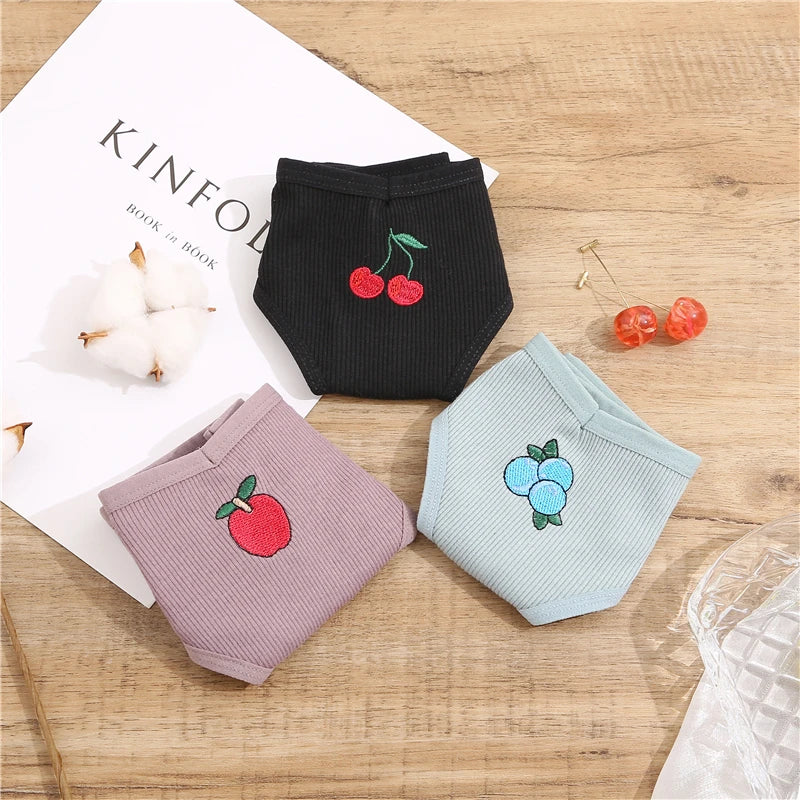 3PCS Cotton Women Thongs Panties Sexy Low Waist Cotton Briefs Female T-Back G-string Girls M-XL Intimate Lingerie
