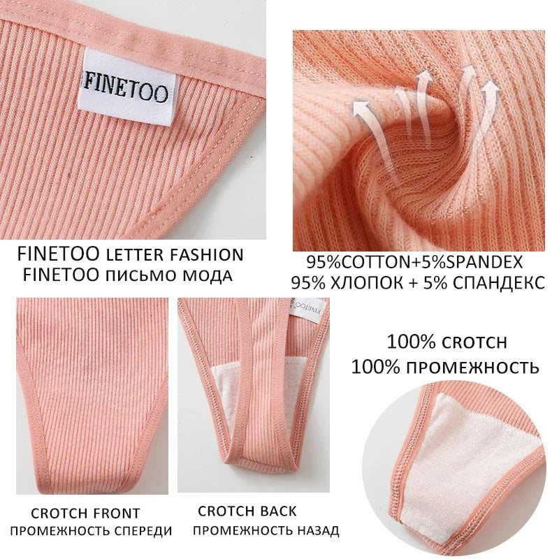 Cotton Panties for Sexy Women Low Rise G-String Female T-Back Thongs Underwear Ladies Breathable Briefs Girl Intimates Lingerie