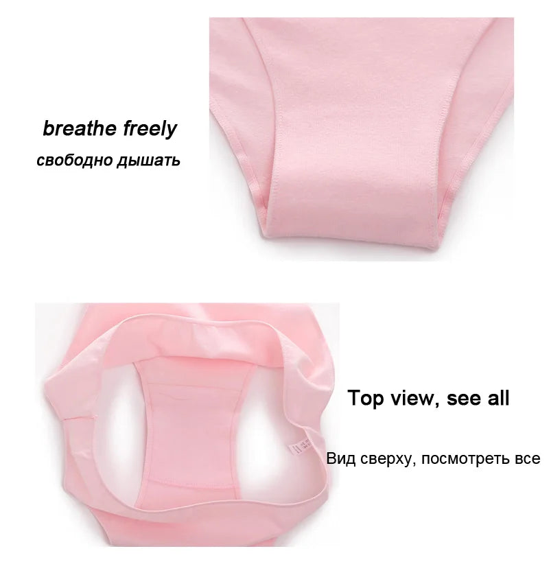 FINETOO M-2XL Cotton Panties for Women Sexy Low Waist Briefs Female Breathable Underwear Girl Intimates Lingerie Solid Color New