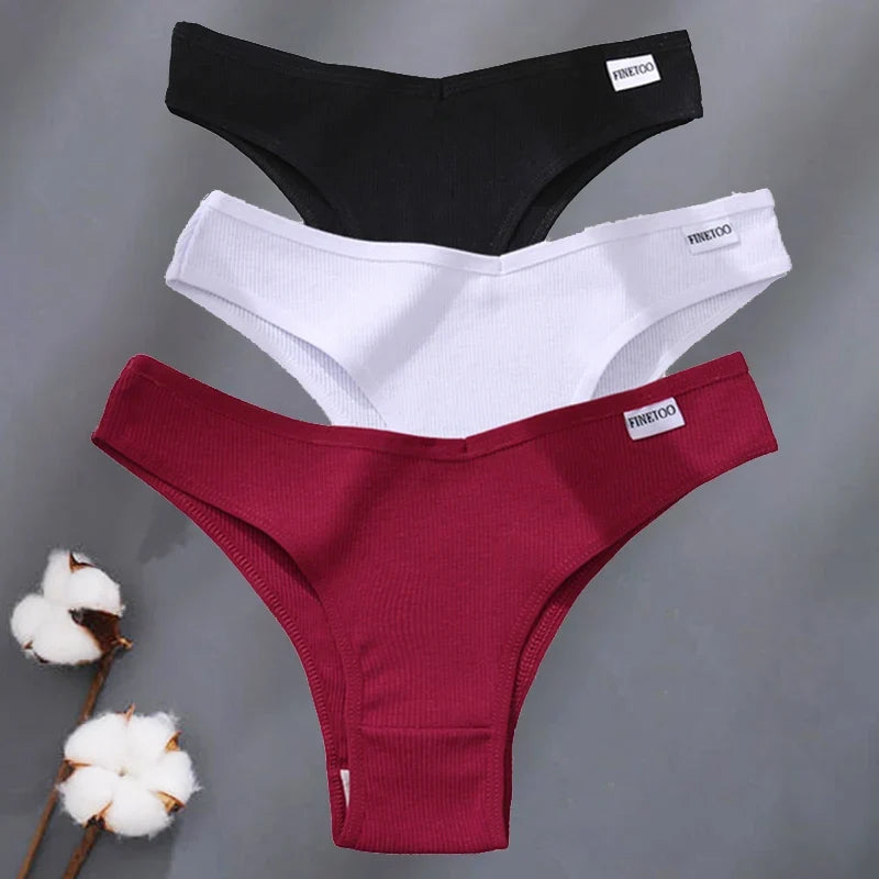 4Pcs/Set Cotton Panties Low Rise Briefs Women Underwear Bikini Ladies Sexy Underpants Female Intimates Girls Lingerie 2022 Hot