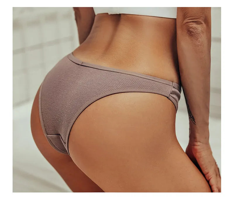 Sexy V Waist Cotton Panties for Women Female Brazil Underpants Ladies Low Rise Briefs Underwear Breathable Girls New Lingerie