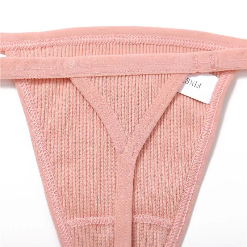 Cotton Panties for Sexy Women Low Rise G-String Female T-Back Thongs Underwear Ladies Breathable Briefs Girl Intimates Lingerie