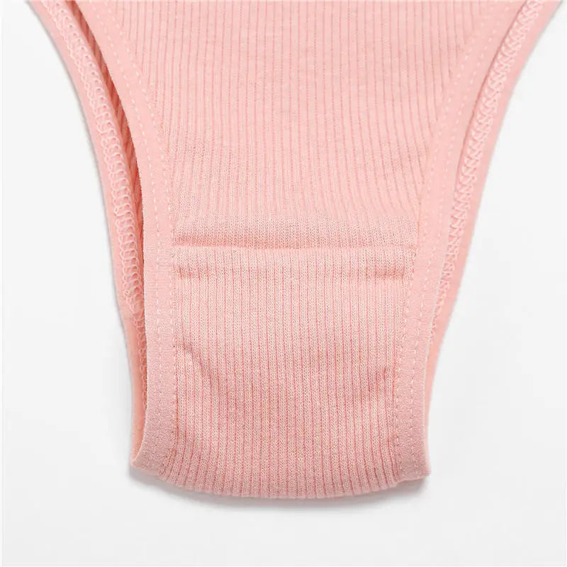 3Pcs/Set Cotton Women Briefs Sexy Low Rise Panties Female Seamless Underwear Breathable Underpants Girls M-XL Intimates Lingerie