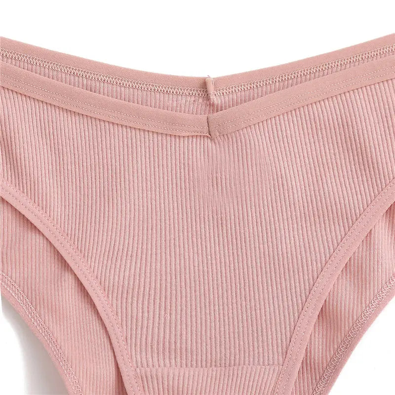 3PCS M-2XL Women Cotton Panties Briefs Female Sexy V Wasit Underwear Ladies Underpants Pantys Girls Plus Size Intimates Lingerie