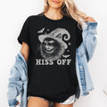 Hiss Off Cat Halloween Witch Spooky Feline Spirit Vintage Halloween Edition Graphic Tee