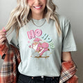Ho Ho Ho Pink Skateboarding Santa Retro Christmas Graphic Holiday Edition Comfort Colors Tee