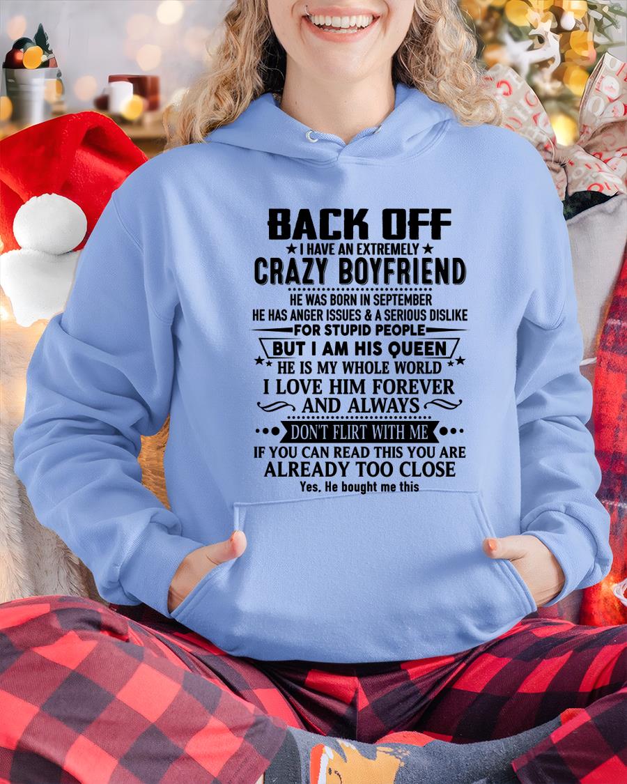 September - Back Off I Have An Extremely Crazy Boyfriend - - Gift For Wife From Husband - NGHL09 (SKUT-BACKOFF-09)