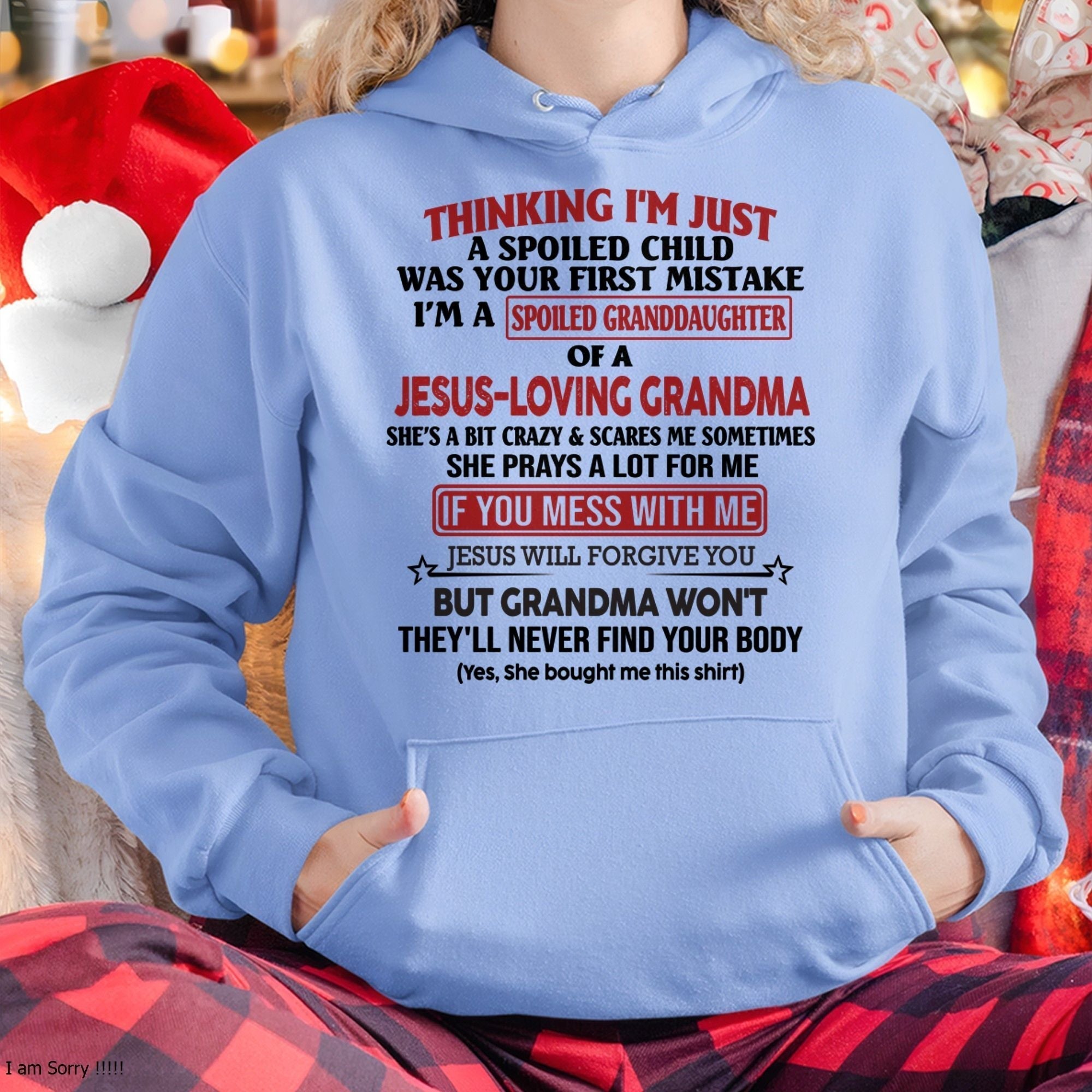 Christian Girl Shirt – Spoiled by Grandma – From Grandma to Granddaughter NGHL00 (SKU07-181-00)