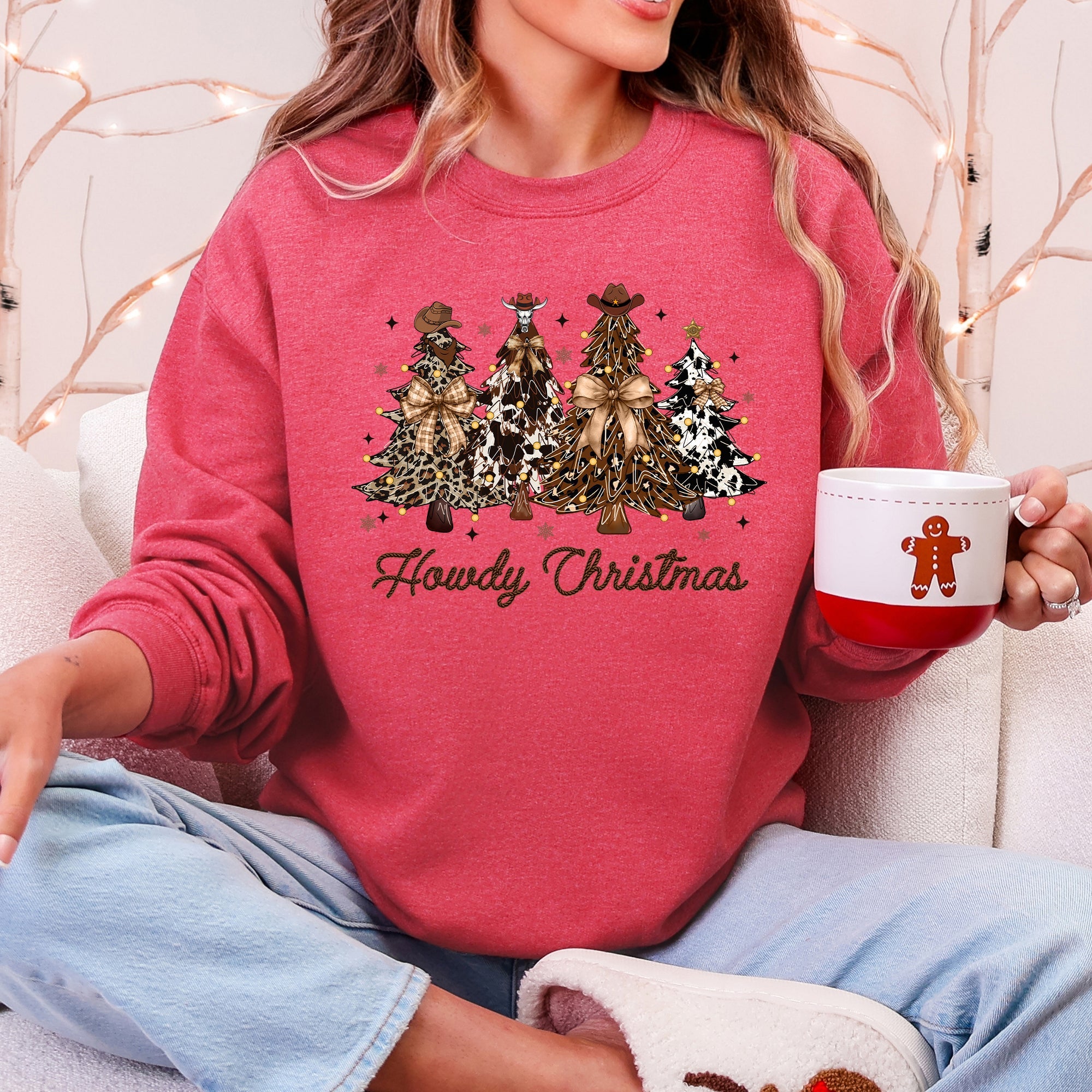 Howdy Christmas — Western Santa Holiday Sweatshirt