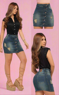 536 100% Authentic Colombian Push Up Skirt