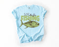 I'd Rather Be Fishing Boat Lake Life Sea Life Camping Outdoor Nature Travel Comfort Colors Tee