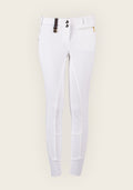Inspire Full Seat High Waist White Bamboo Breeches
