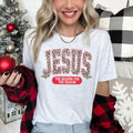 Jesus, Reason For The Season Leopard Print Christian Holiday Limited Edition Graphic Tee
