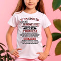 IF I'M SPOILED IT'S MY GRANDMA'S FAULT ♥ BECAUSE SHE TREATS ME ♥ LIKE A PRINCESS - From Grandma for granddaughter - NGHL12 (SKU07-92-12)