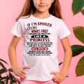 IF I'M SPOILED IT'S MY MIMI'S FAULT ♥ BECAUSE SHE TREATS ME ♥ LIKE A PRINCESS - From Grandma for granddaughter - NGHL00
