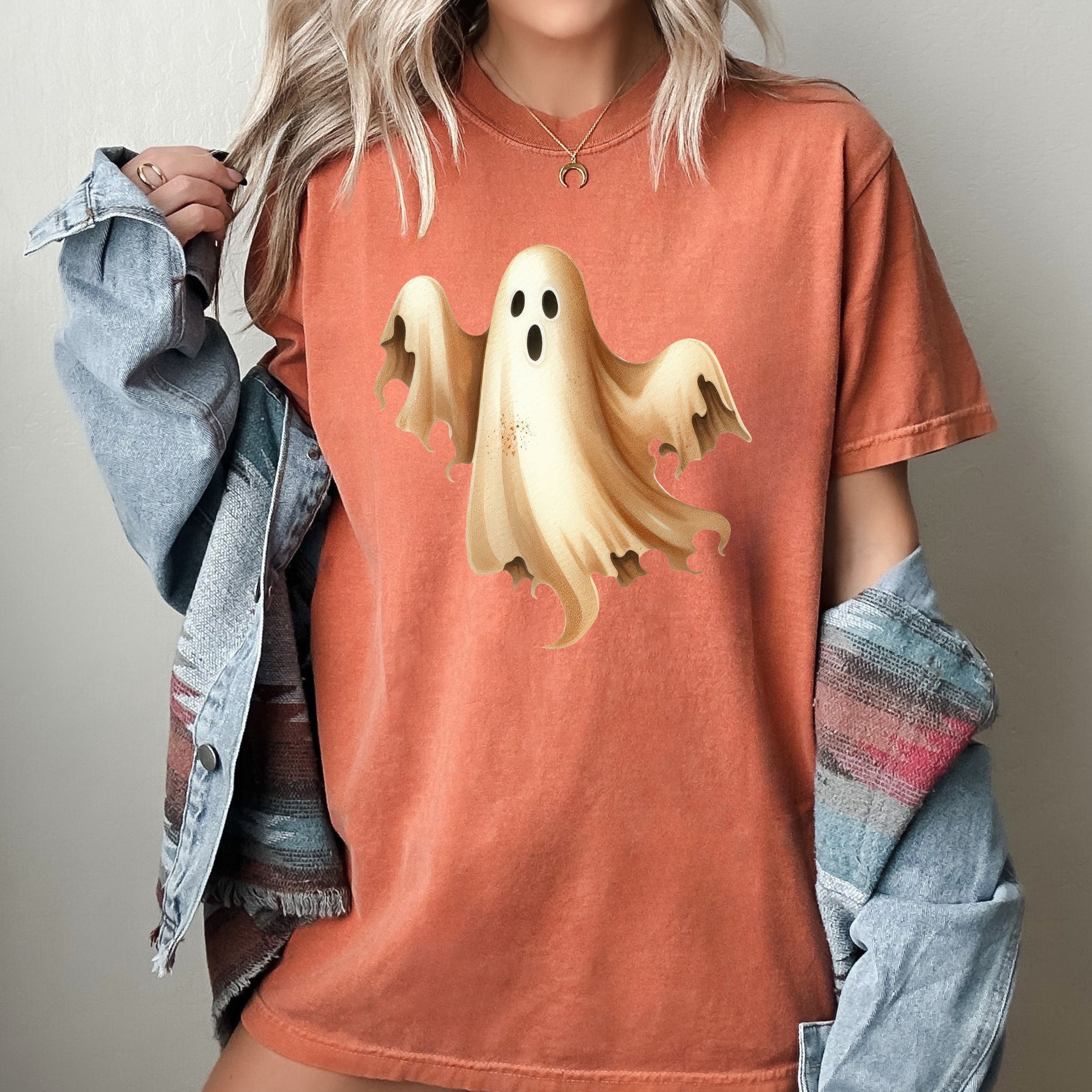 Ghost Vintage Western Witch Aesthetic Meme Halloween Collectors Edition Comfort Colors Tee