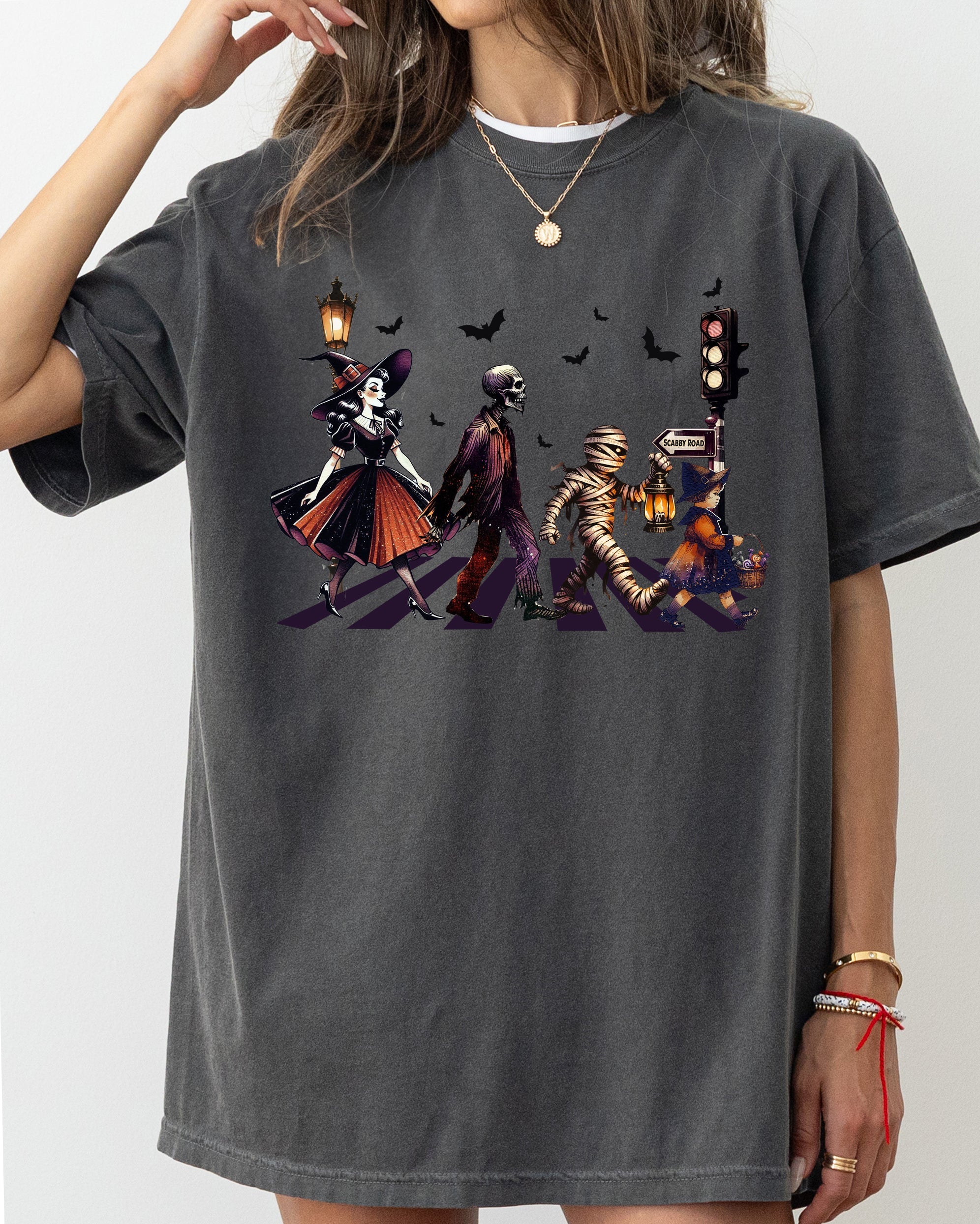 Burton Road Ghost Vintage Western Witch Meme Halloween Costume Comfort Colors Tee