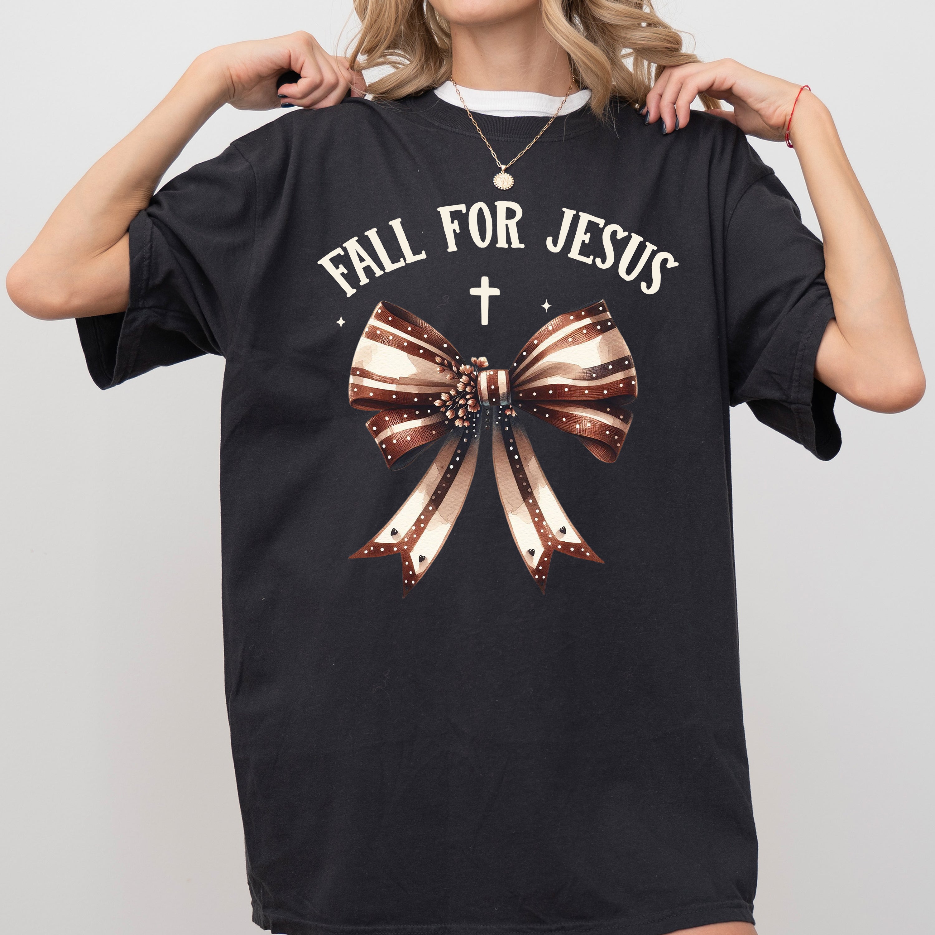 Fall For Jesus Skeleton Ghost Vintage Western Witch Costume Halloween Comfort Colors Tee