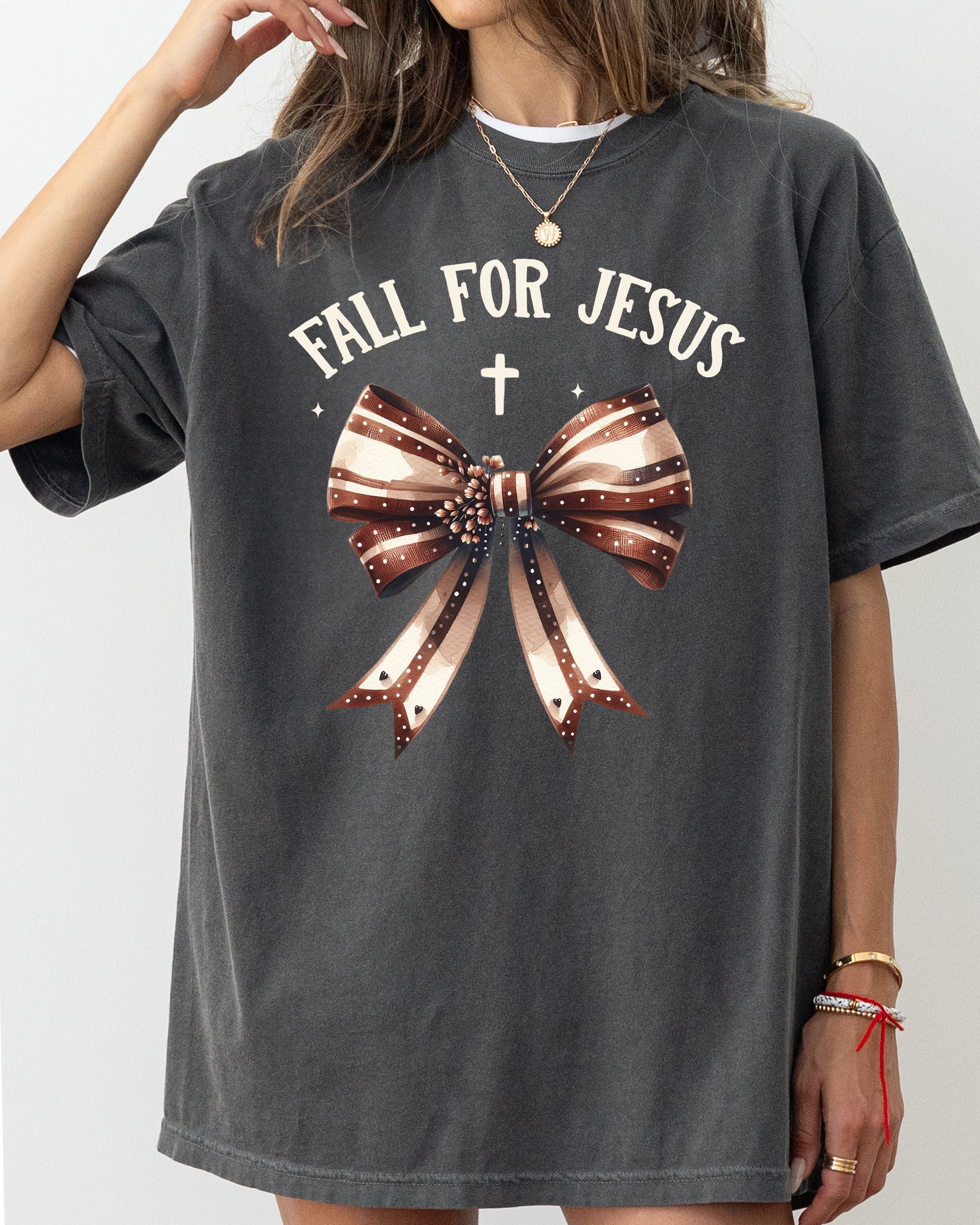 Fall For Jesus Skeleton Ghost Vintage Western Witch Costume Halloween Comfort Colors Tee