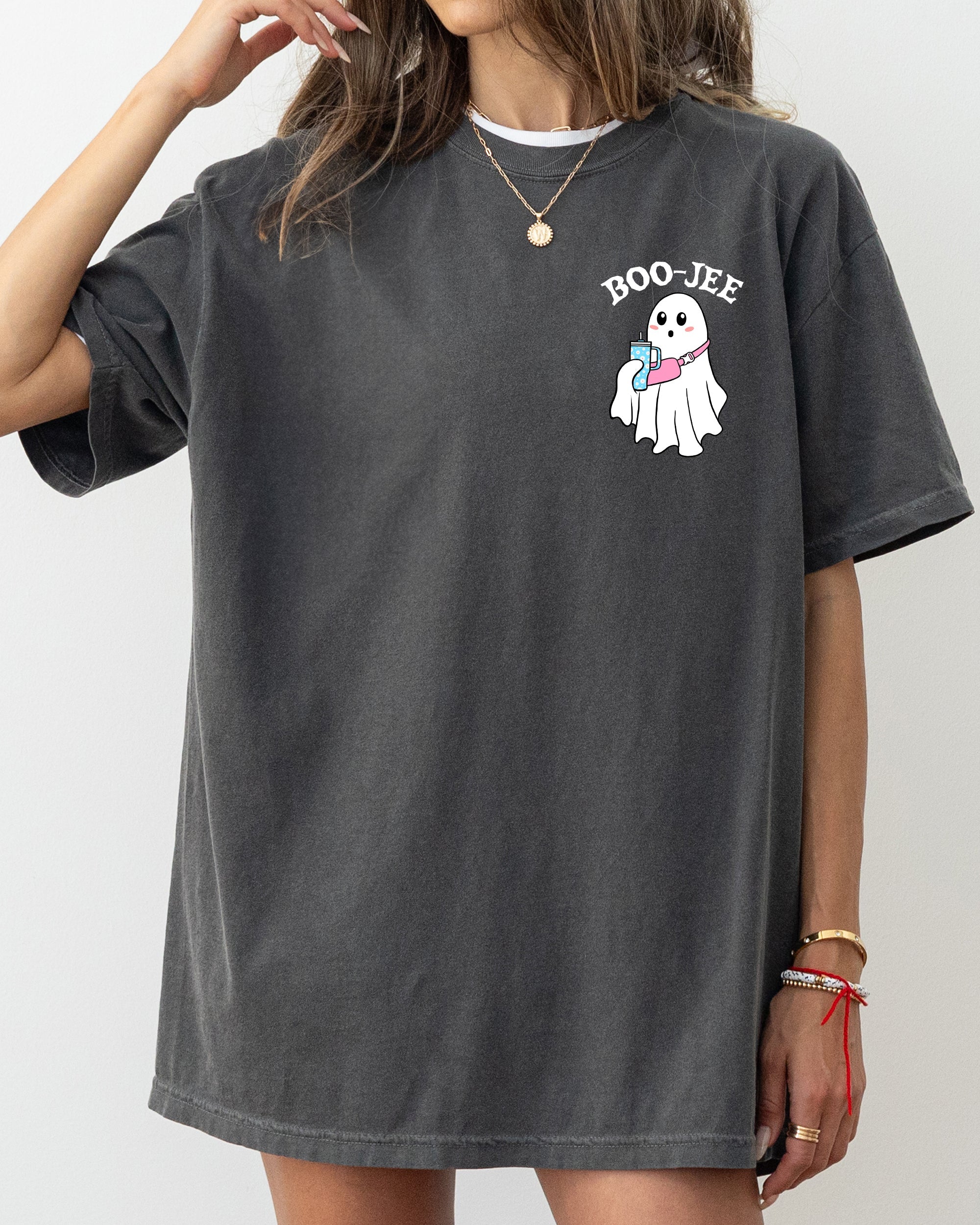 Boojee Ghost Vintage Pocket Western Witch Aesthetic Meme Halloween Costume Comfort Colors Tee