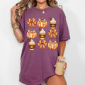 Coffee Pumpkin Bow Western Witch Aesthetic Meme Halloween Costume Comfort Colors Tee
