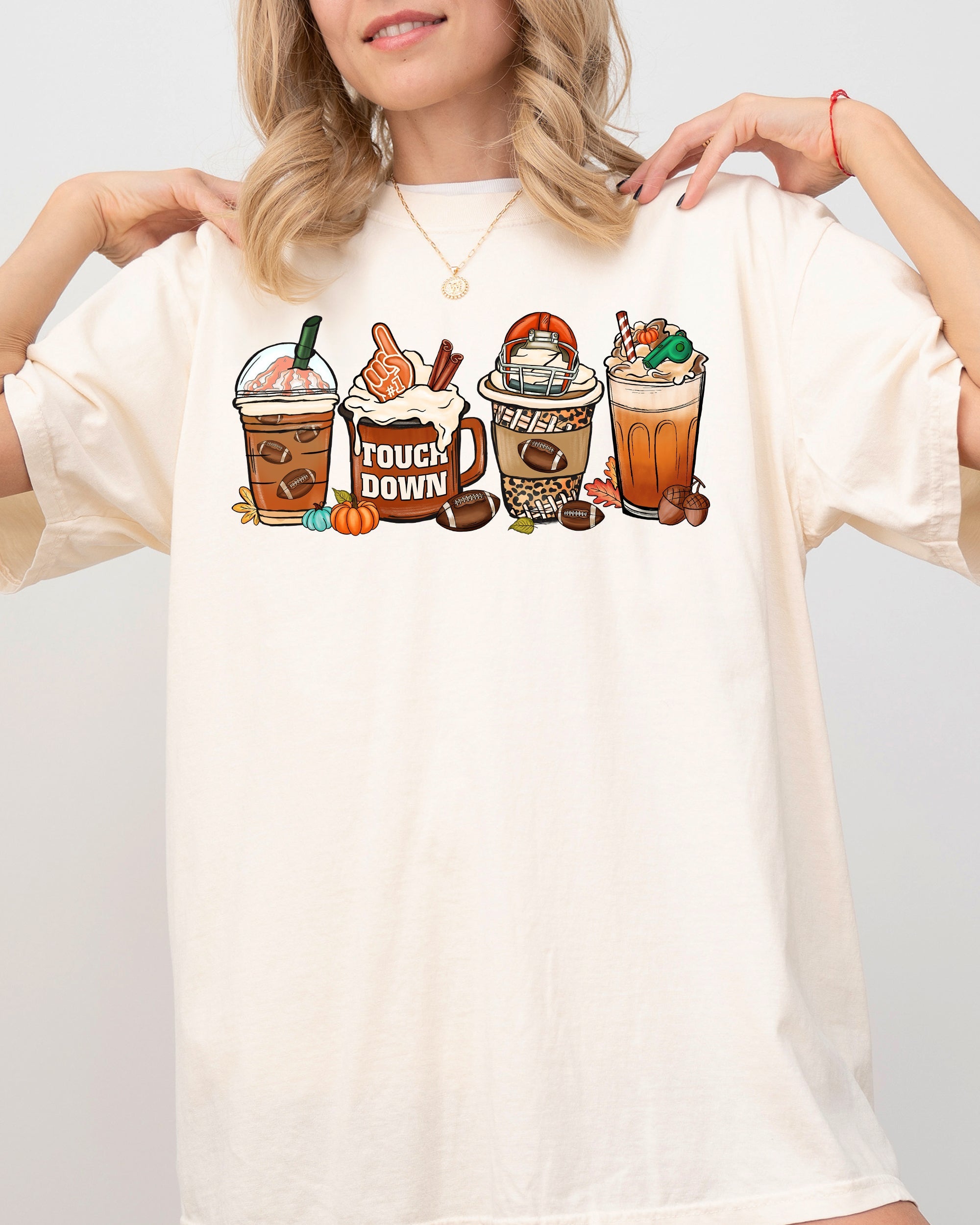 Touchdown Coffee Vintage Western Witch Aesthetic Meme Halloween Costume Comfort Colors Tee
