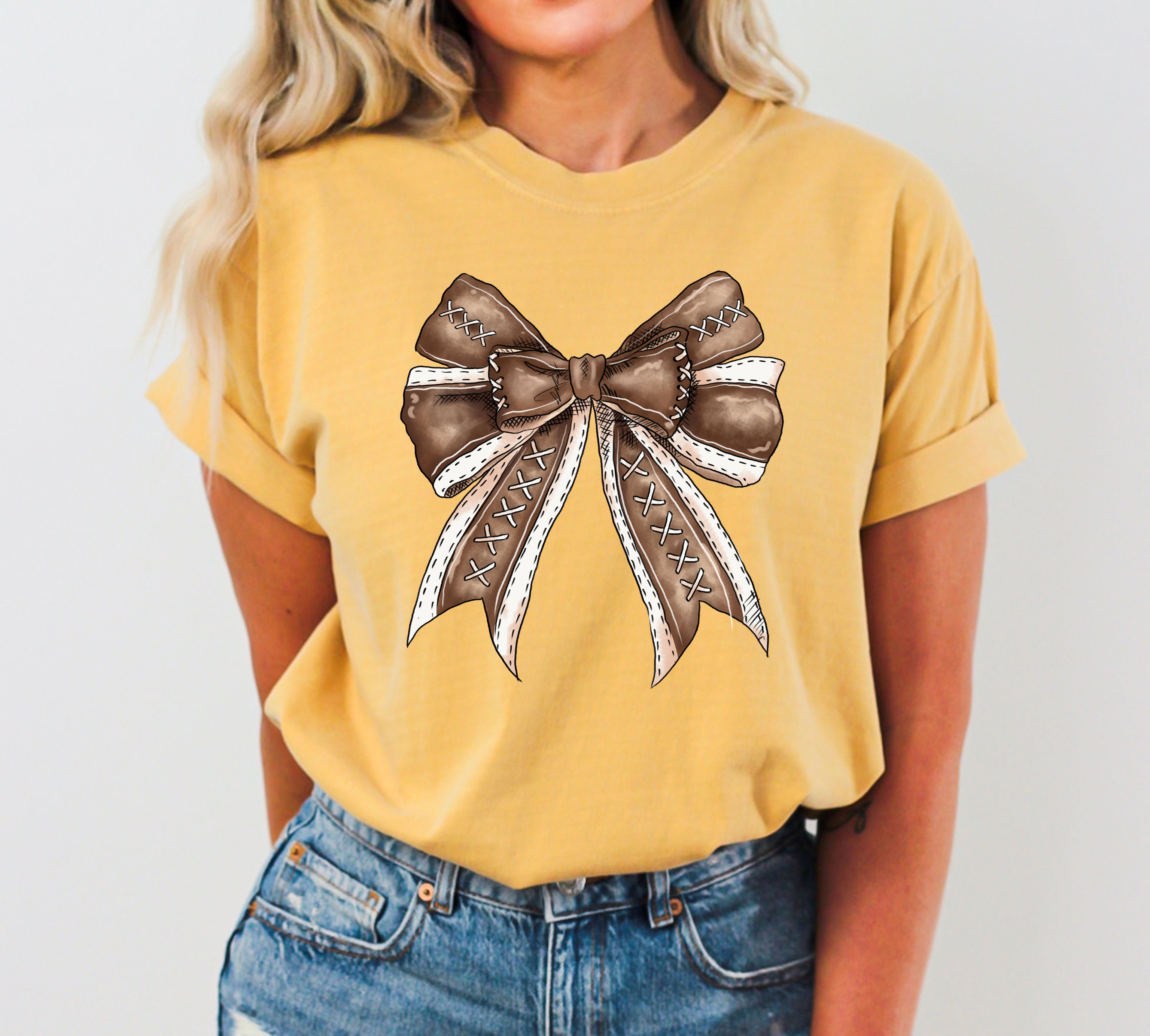 Vintage Bow Ribbon Western Witch Aesthetic Meme Halloween Costume Comfort Colors Tee