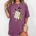 Fancy Ghost Coffee Western Witch Aesthetic Meme Halloween Costume Comfort Colors Tee