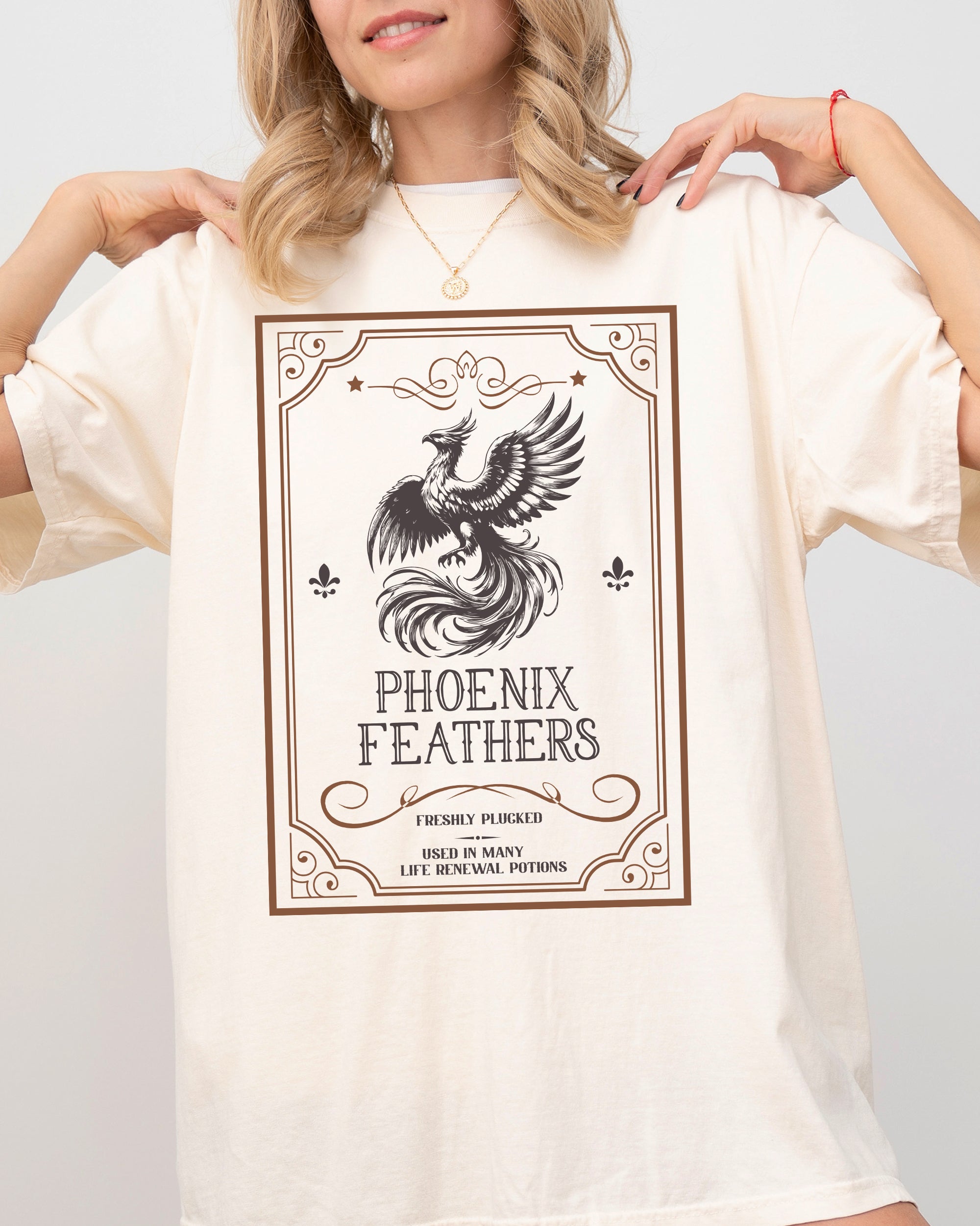 Phoenix Feathers Vintage Western Witch Halloween Costume Artwork Comfort Colors Tee