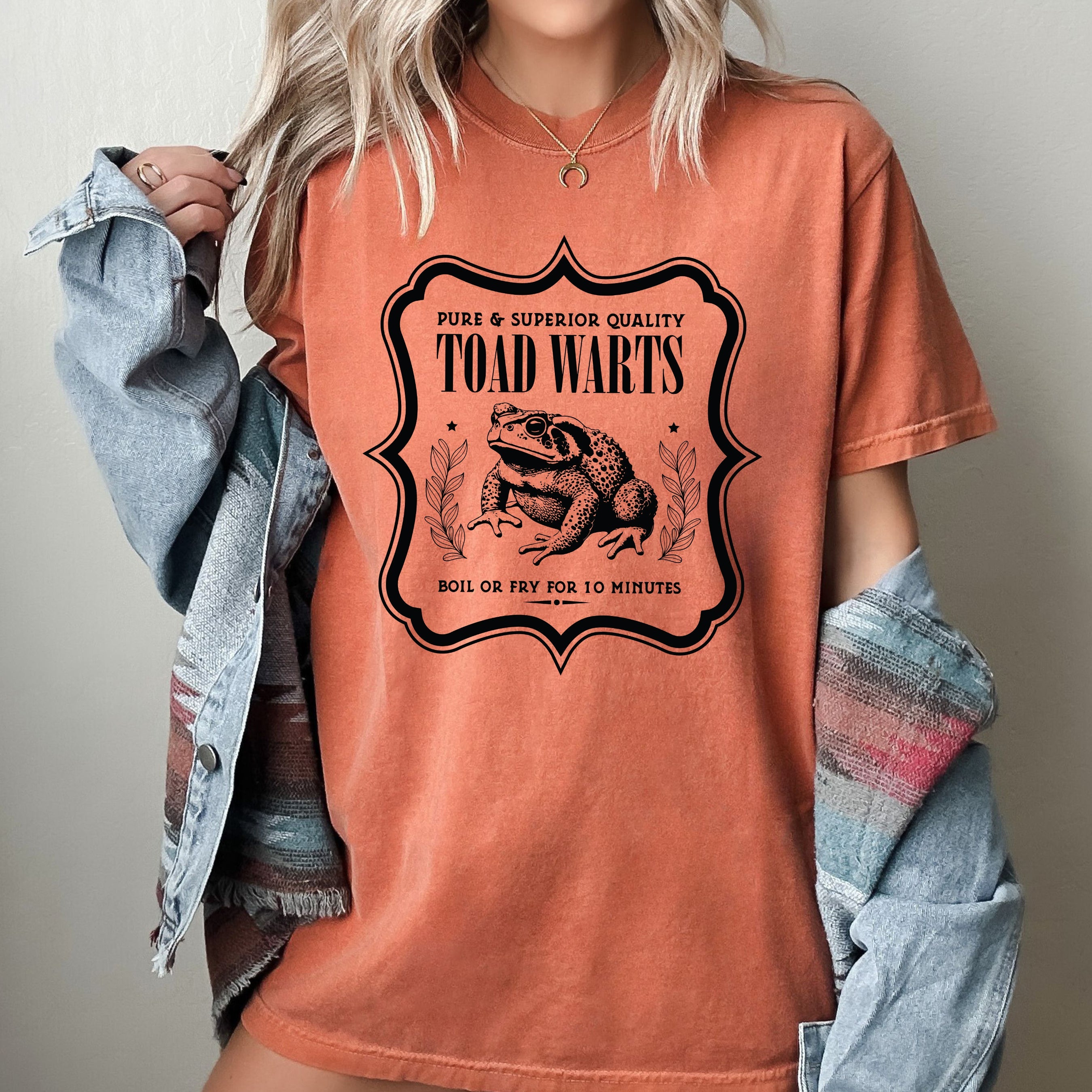 Toad Vintage Western Witch Aesthetic Meme Halloween Costume Edition Comfort Colors Tee