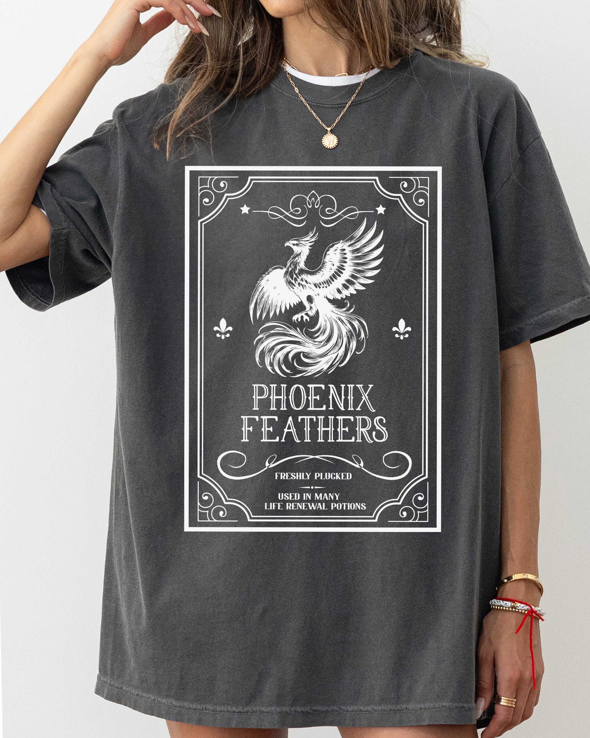 Phoenix Feathers Vintage Western Witch Halloween Costume Artwork Comfort Colors Tee