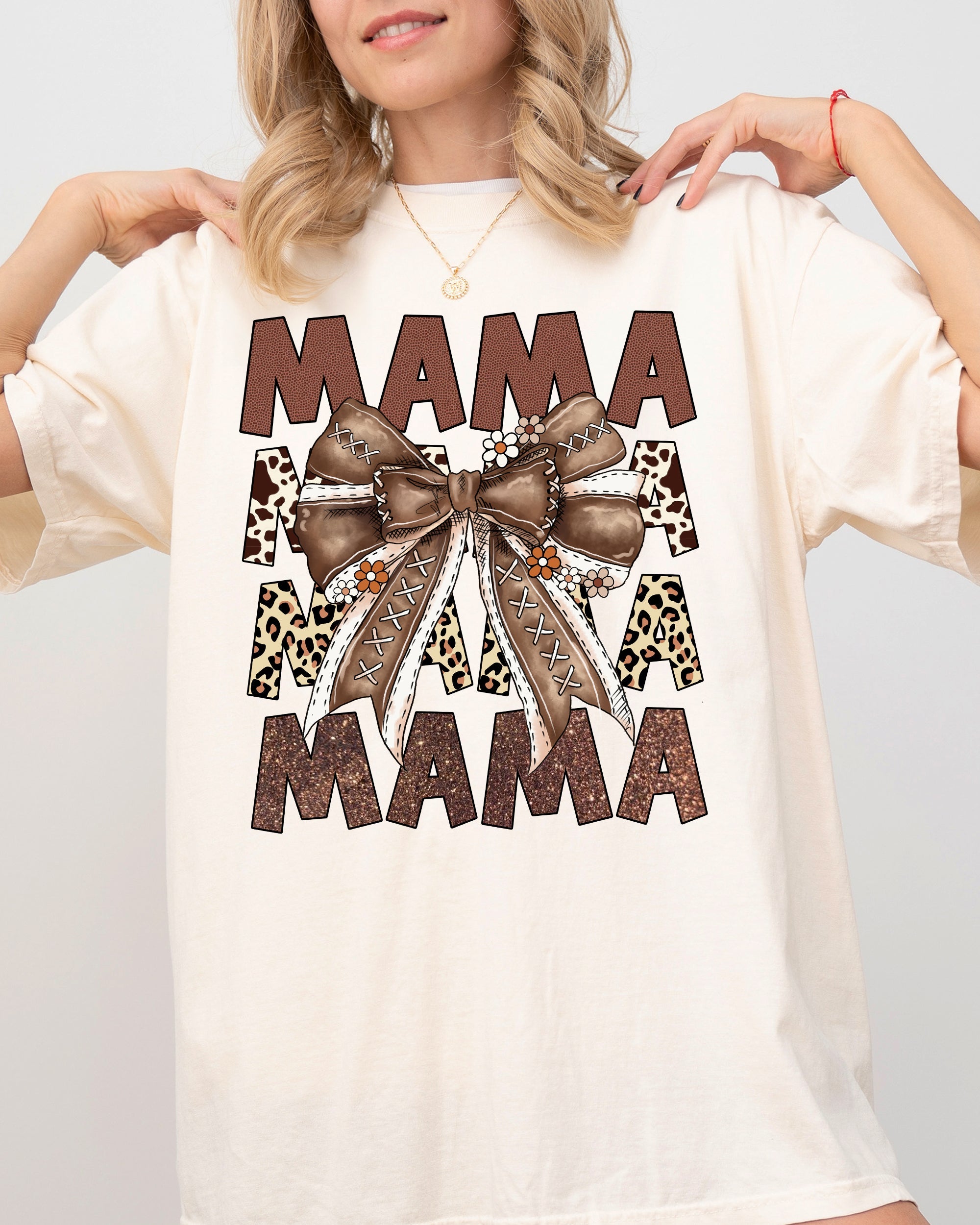 Mama Football Vintage Western Witch Meme Halloween Costume Collection Comfort Colors Tee