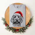 Goldendoodle Santa Christmas Dog Lover Holiday Edition Collector Comfort Colors Tee
