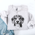 Beagle Pet Dog Breed Illustration Cozy Graphic Print For Dog Lovers And Beagle Enthusiasts Sweatshirt