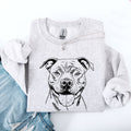Pitbull Pet Dog Breed Pride And Loyal Companion Icon Bold Graphic Style For Dog Lovers Sweatshirt