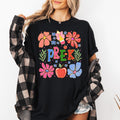 Pre-K Boho Teacher Floral Back To School First Day Teacher Appreciation Comfort Colors Tee
