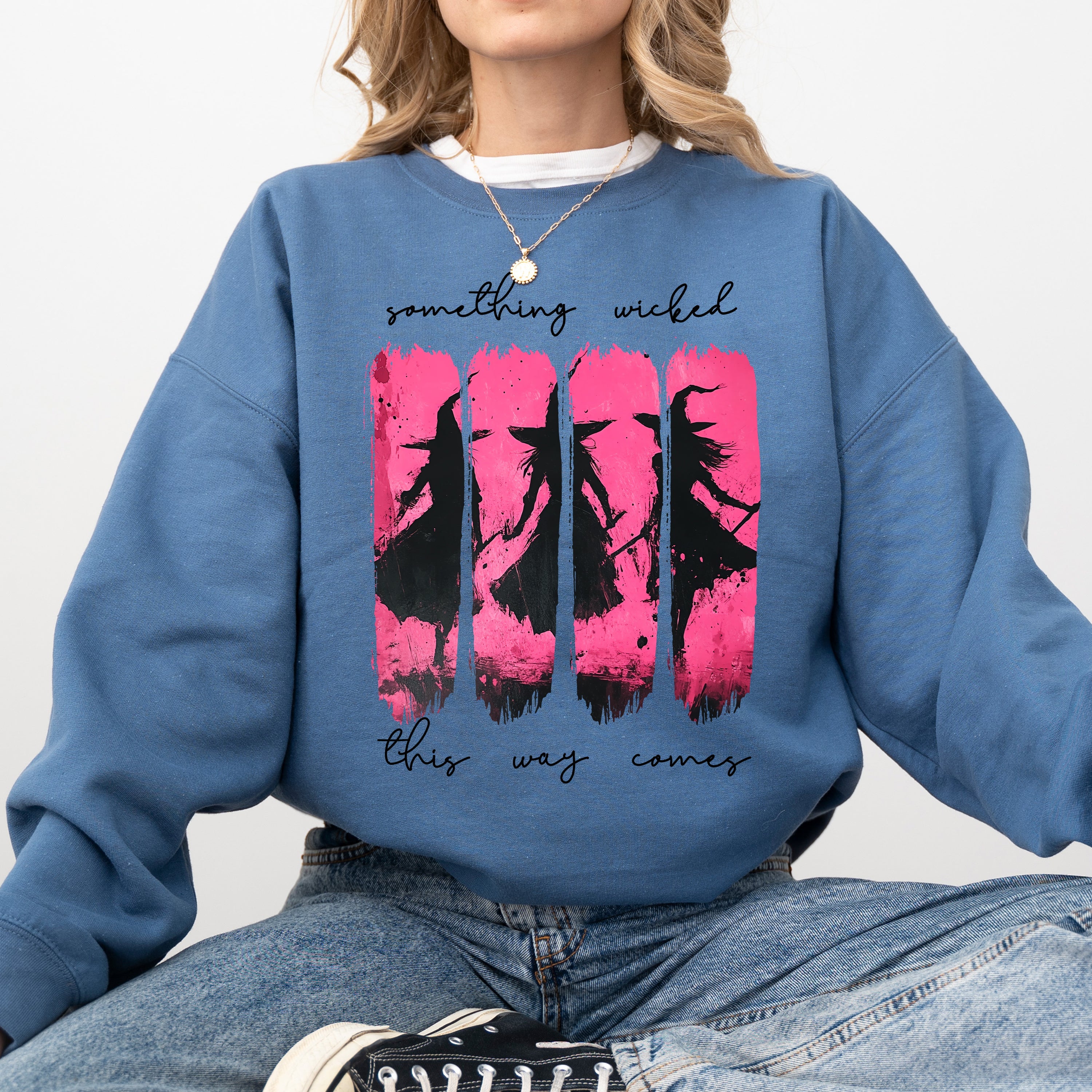 What If The Anxious Skeleton Ghost Western Vintage Pumpkin Cowgirl Spooky Graphic Sweatshirt