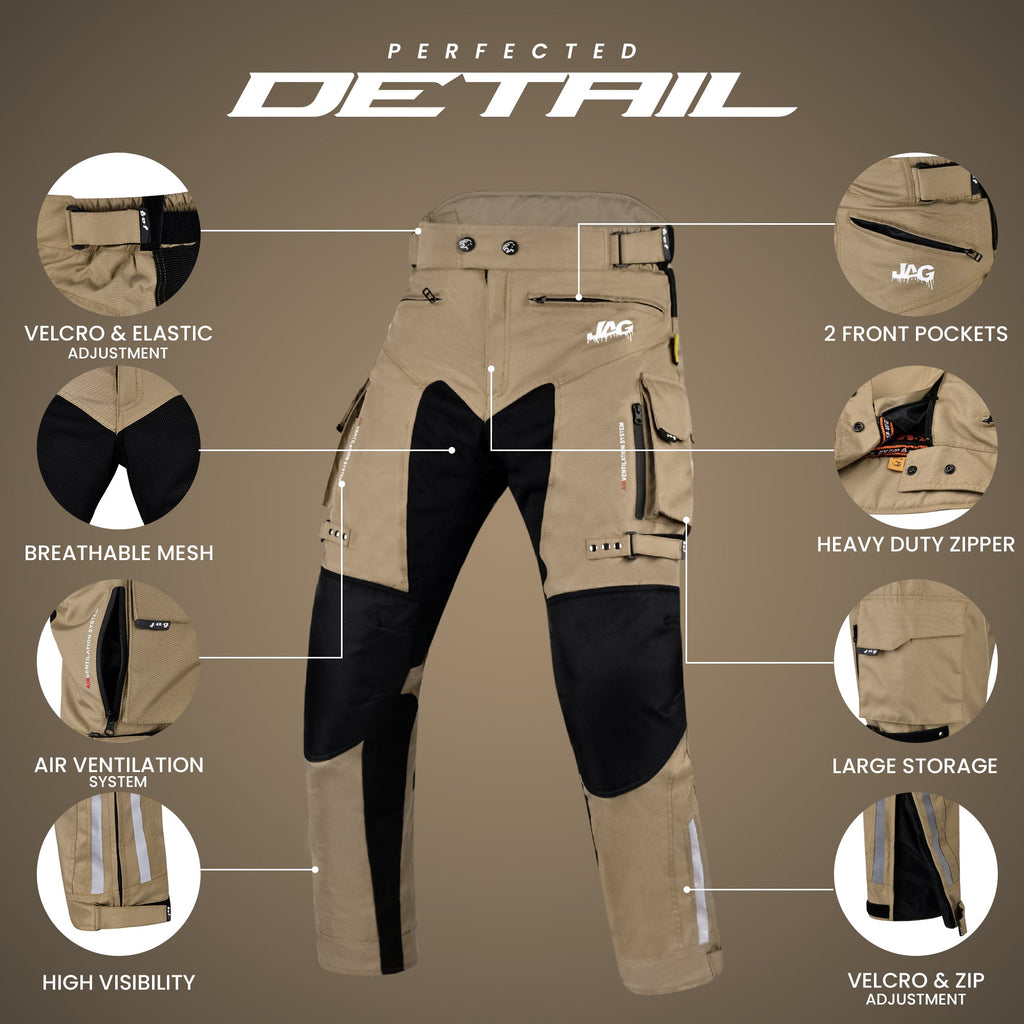 JAG Maverick Motorcycle Protective Pant - Black
