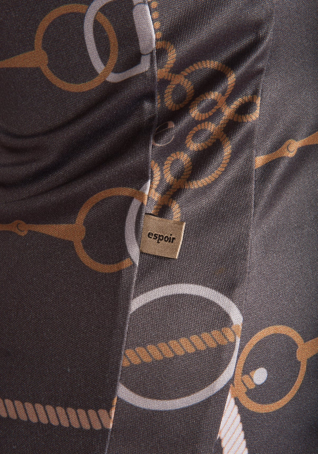 Grey Knitted Chord Quarter Zip Sun Shirt