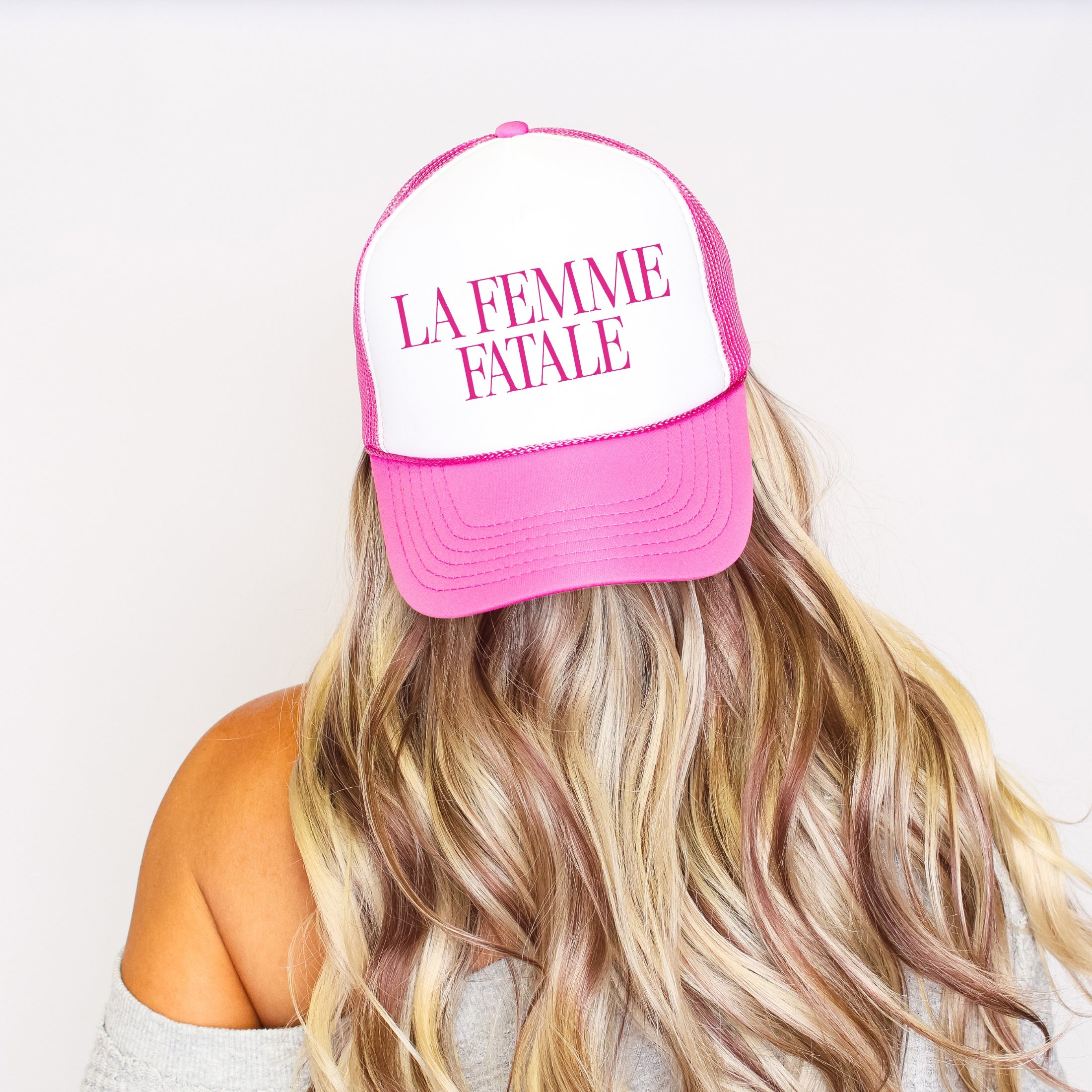 La Femme Fatale Bold Sassy Graphic For Confident Stylish Everyday Confidence Trucker Hat