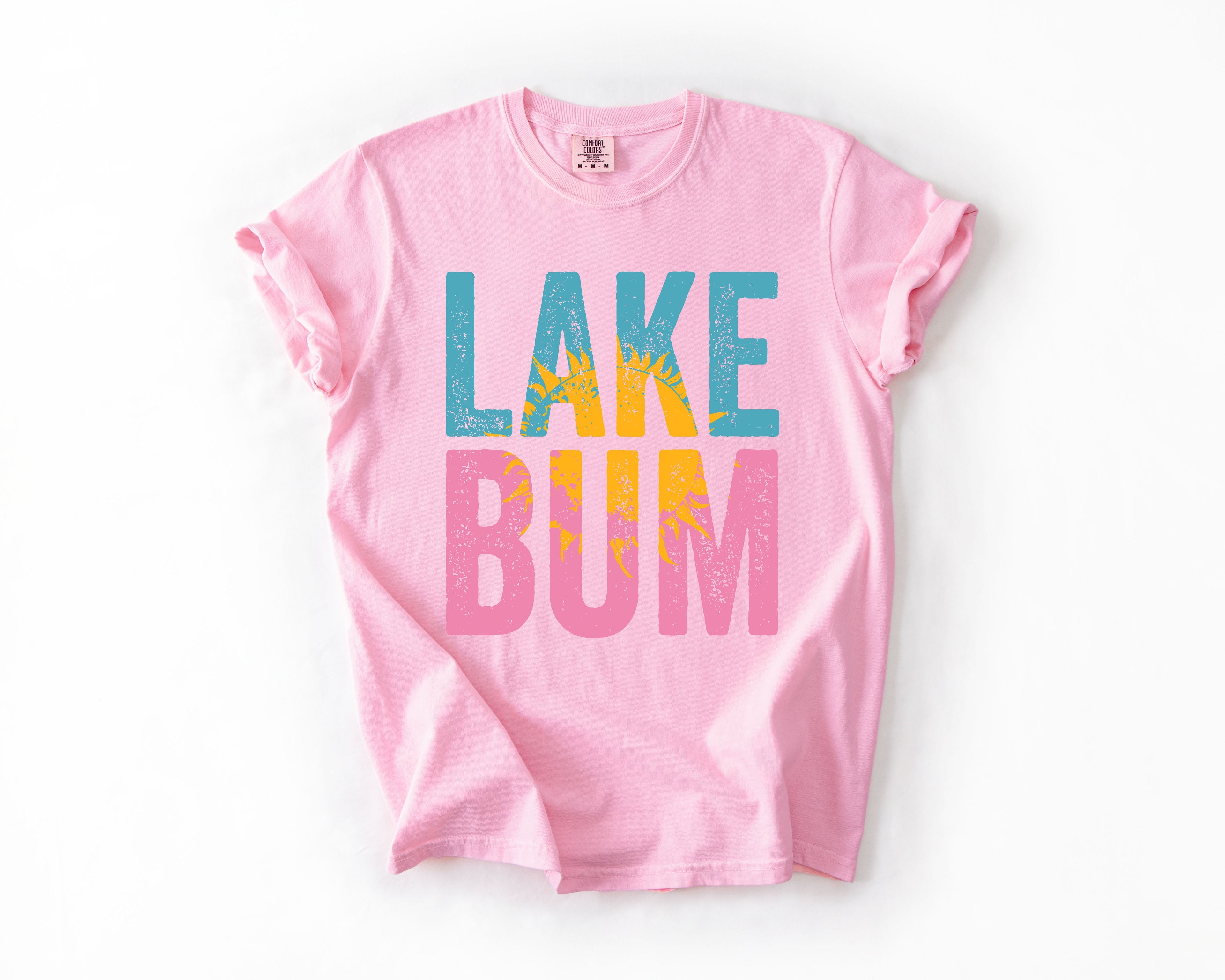 Lake Bum Boat Lake Life Camping Outdoor Nature Travel Adventure Seekers Comfort Colors Tee