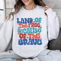Land Of The Free American Babe 4th Of July Sweatshirt